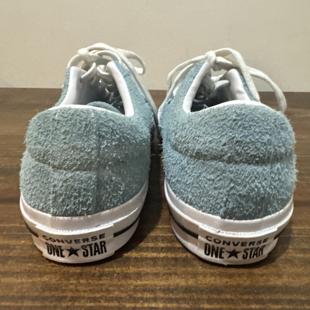 Womens Sz 9- Men Sz 7 Converse One Star Low Shoreline Blue - Suede - Picture 8 of 13